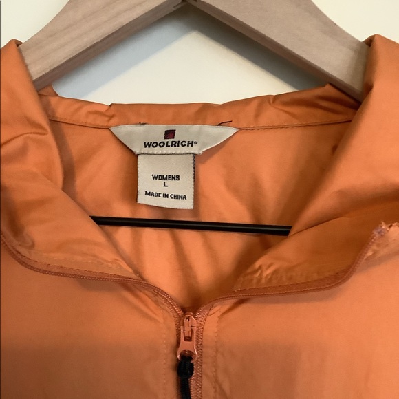 Woolrich  Windbreaker Rain Jackets Amber Orange Size Large - Picture 3 of 4